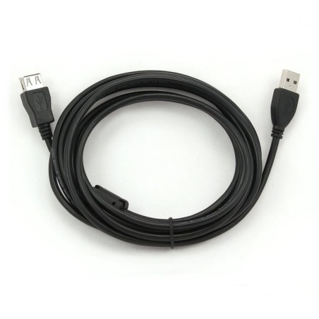 Usb 2.0 a-plug a-socket 10ft cable with ferrite cor