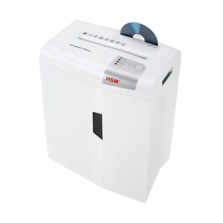 Hsm x6pro triturador de papel corte en partículas 22 cm 58 db plata, blanco