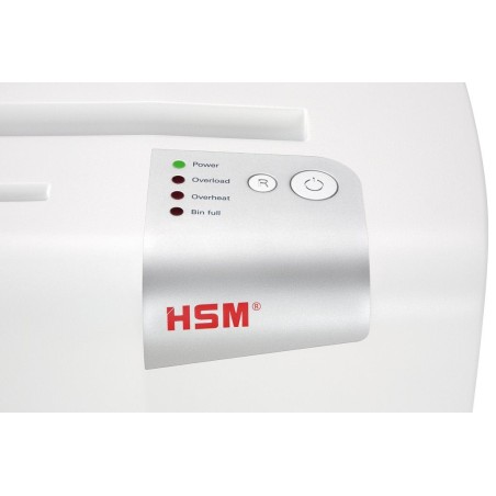 Hsm x6pro triturador de papel corte en partículas 22 cm 58 db plata, blanco