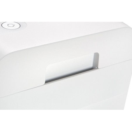Hsm x6pro triturador de papel corte en partículas 22 cm 58 db plata, blanco