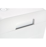 Hsm x6pro triturador de papel corte en partículas 22 cm 58 db plata, blanco