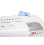 Hsm x6pro triturador de papel corte en partículas 22 cm 58 db plata, blanco