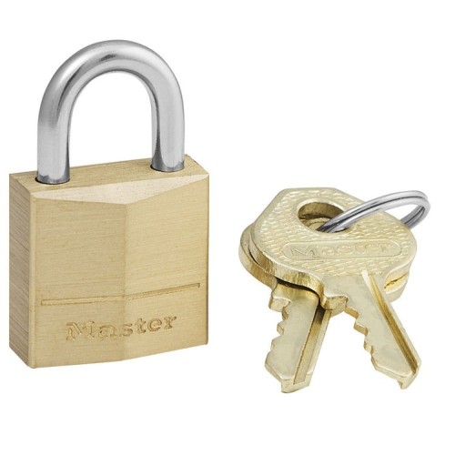 Master lock 120eurd candado para maletas luggage key lock latón latón, plata