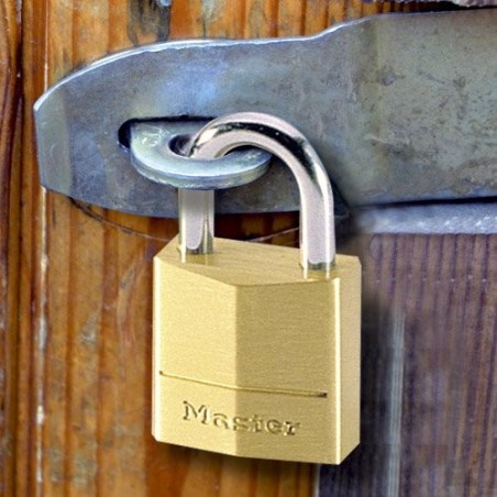 Master lock 120eurd candado para maletas luggage key lock latón latón, plata