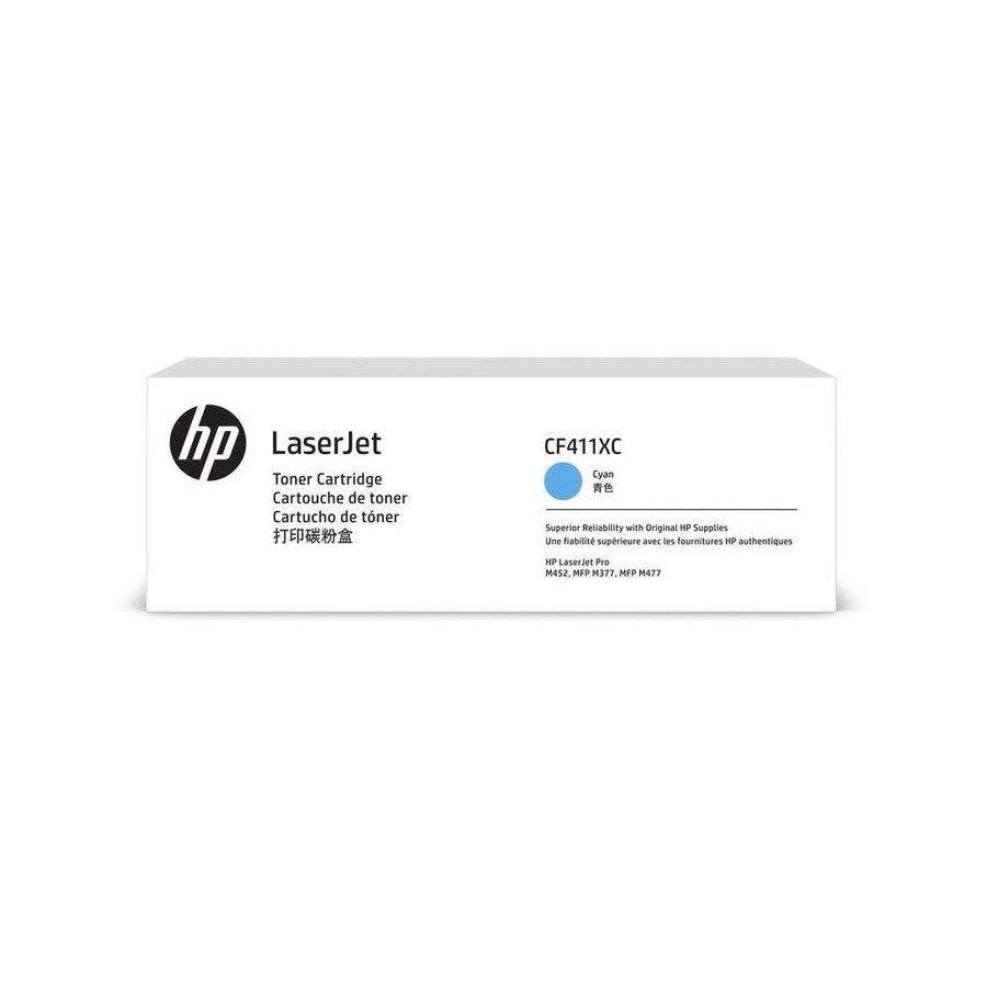 Toner original hp 410xc corporativo cf411xc