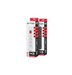 Armac surge protection multi m3 (3 outlets) 2.5m grey