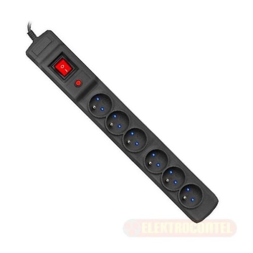 Armac m6 / 45 / cz unidad de distribución de energía armac multi m6 (6 slots) 4.5m negro