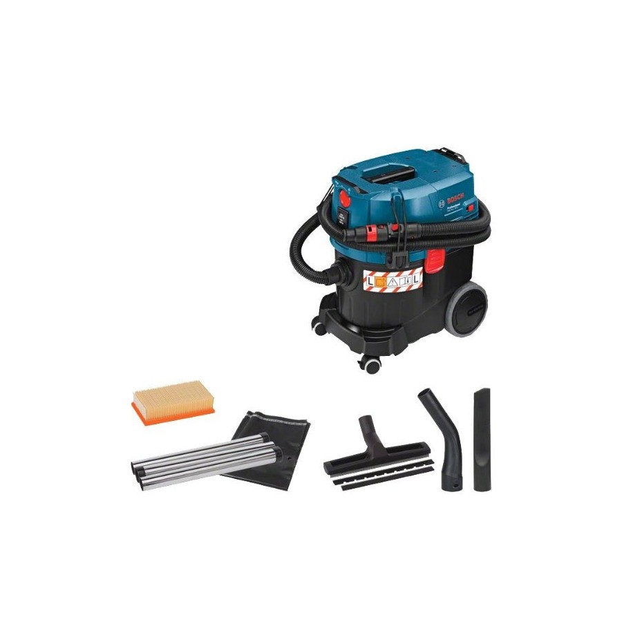 Aspirador industrial bosch 0 601 9c3 000 extractor de polvo negro, azul