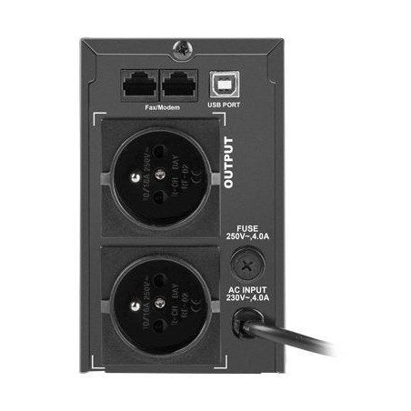Armac ups office line-interactive 650e lcd 2x 230v pl out, usb