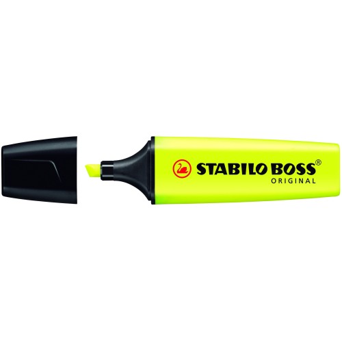 Stabilo boss marcador fluorescente amarillo