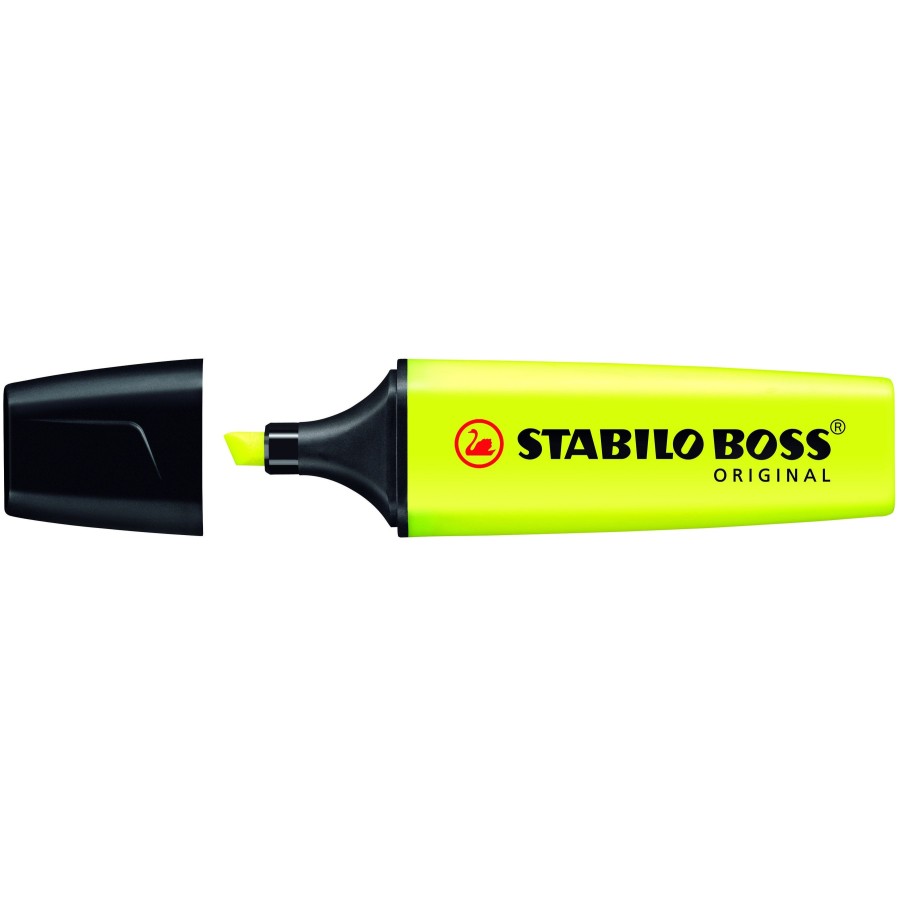 Stabilo boss marcador fluorescente amarillo