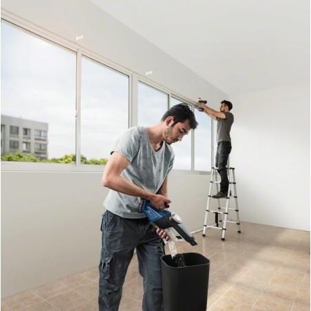 Aspirador de mano bosch gas 18v-1 professional negro, azul, rojo, translúcido