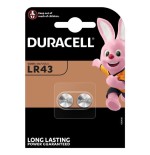Duracell pila boton lr43 alcalino 1.5v bateraa no-recargable 2 ud