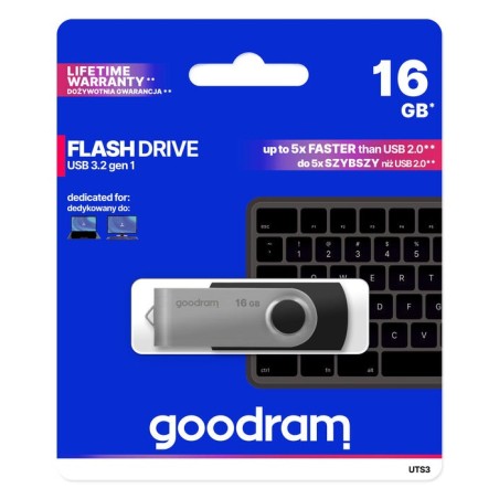 Pendrive goodram 16gb uts3 usb 3.0 negro