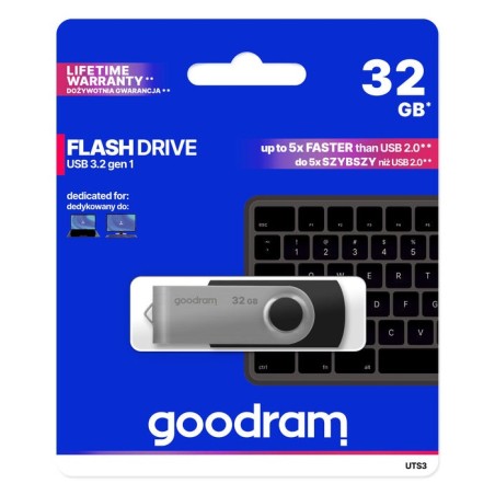Pendrive goodram uts3 32gb usb 3.0 black
