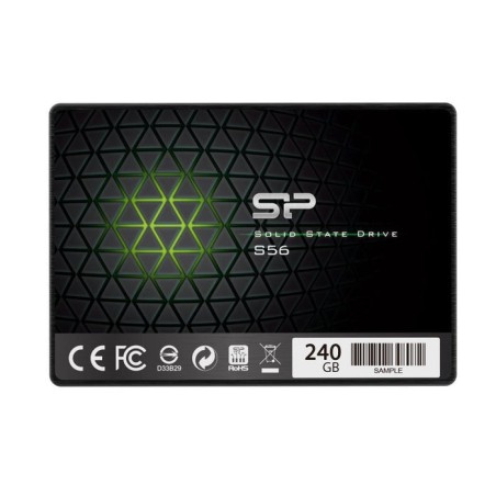 Disco ssd silicon power slim s56 240gb 2.5'', sata iii 6gb/s, 3d tlc nand, 7mm