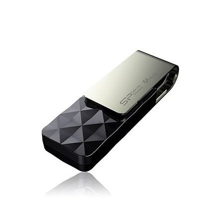 Silicon power blaze b30 8 gb, usb 3.0, plata
