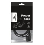 Gembird cable alimentacion c5 trebol 220v  3m (clavija triple)  pc-186-ml12-3m