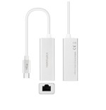 Nanocable conversor usb-c a ethernet gigabit 10/100/1000 mbps - 15 cm - aluminio