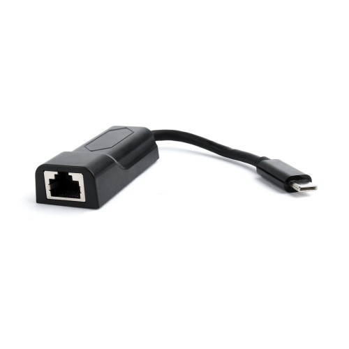 Gembird adaptador usb-c a rj45 lan 1000mbit/s negro a-cm-lan-01