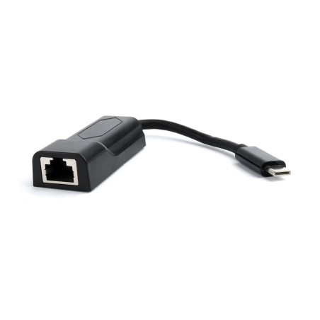 Gembird adaptador usb-c a rj45 lan 1000mbit/s negro a-cm-lan-01