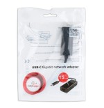 Gembird adaptador usb-c a rj45 lan 1000mbit/s negro a-cm-lan-01