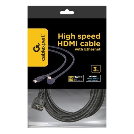 Gembird cable hdmi v1.4 acodado 90 m/m 3m negro