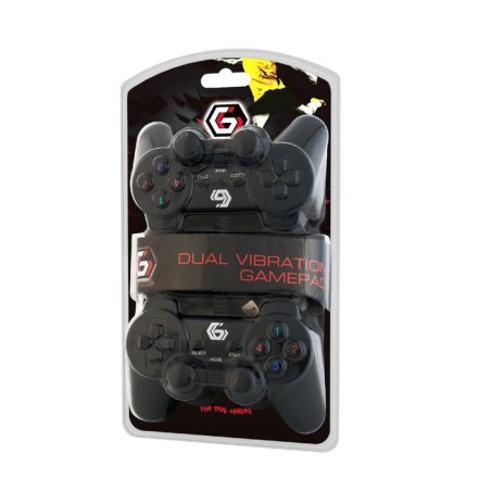 Gembird jpd-udv2-01 gamepad pc negro mando y volante
