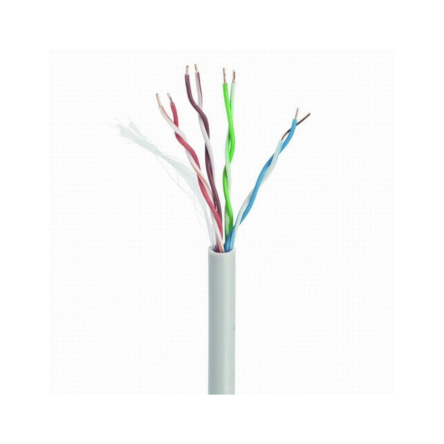 Gembird bobina de red utp cat5e awg24 lszh 305m gris upc-5004e-so