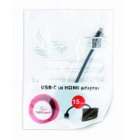 Gembird adaptador usb tipo c a hdmi negro