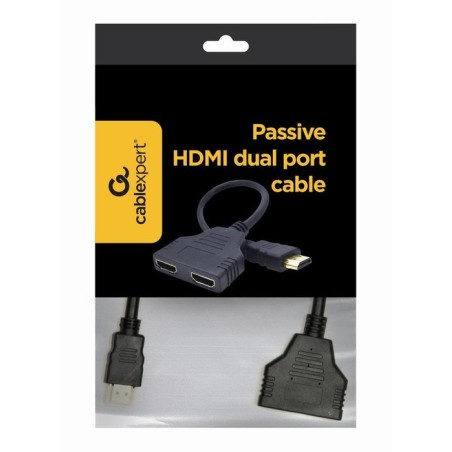 Gembird cable doble hdmi 2 x hdmi negro cable hdmi dsp-2ph4-04