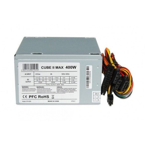 Fuente de alimentacion i-box cube ii atx 400w 12 cm fan