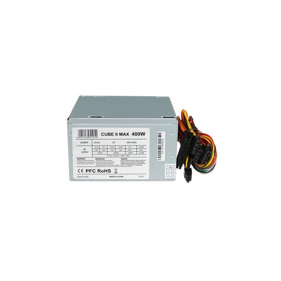 Fuente de alimentacion i-box cube ii atx 400w 12 cm fan