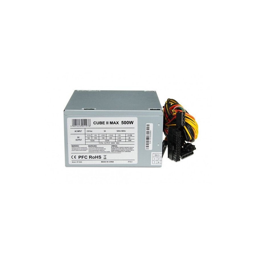 Fuente de alimentacion  i-box cube ii atx 500w 12 cm fan