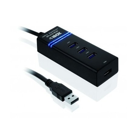 Hub i-box usb 3.0  4 puertos negro