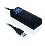 Hub i-box usb 3.0  4 puertos negro