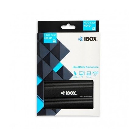 I-box caja externa usb 2.0 para disco duro 2.5" (hdd) negro  hd-01