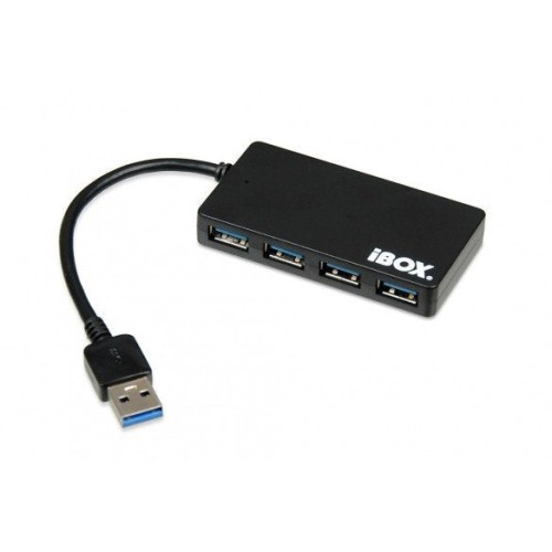 I-box hub usb 3.0 4 puertos slim negro