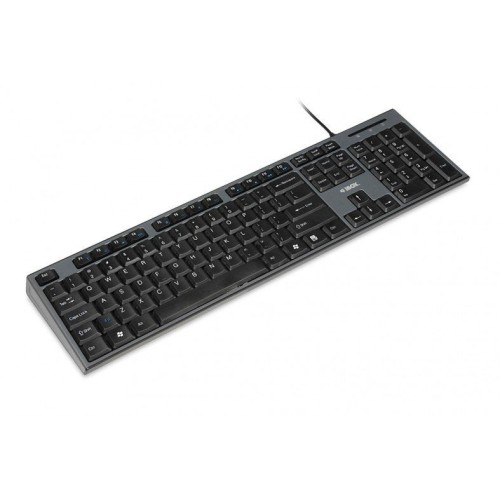 Ibox kit de teclado + raton (ingles) ikms606 (usb 2.0, (ee. uu.), color negro, óptico, 800 dpi)