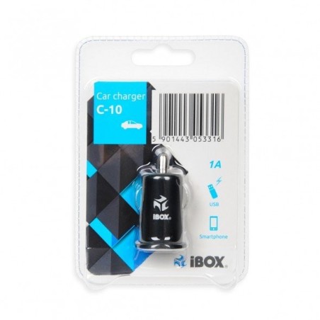 I-box c-10 cargador usb mechero coche 1a negro