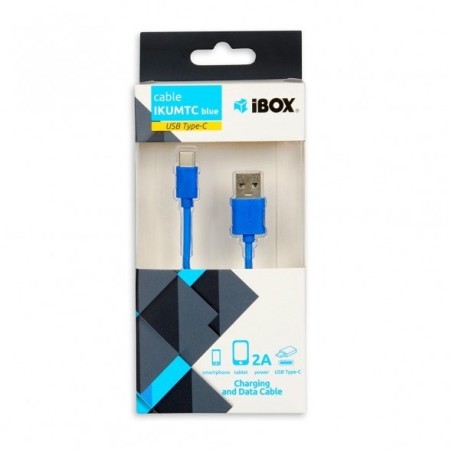 I-box cable usb type-c 3a azul 1m