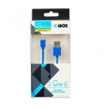 I-box cable usb type-c 3a azul 1m