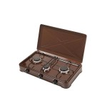 Ravanson k-03br cocina gas orientable 3 fuegos marrón