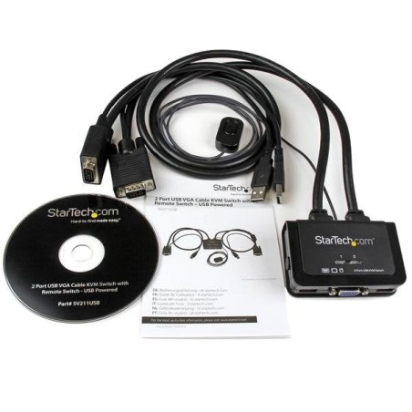 2port cable kvm with vga