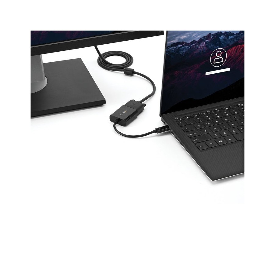 Startech adaptador usb-c a vga m/h  negro cdp2vga