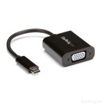 Startech adaptador usb-c a vga m/h  negro cdp2vga