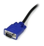 Startech cable kvm ultra delgado 3m todo en 1 vga usb hd15