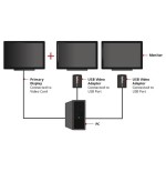 Startech adaptador video externo usb a vga - cable