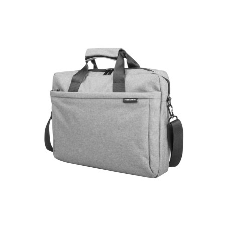 Maletin natec mustela para portatil hasta 15.6" gris