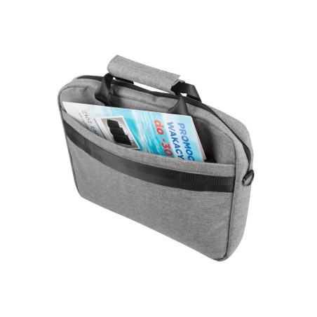 Maletin natec mustela para portatil hasta 15.6" gris